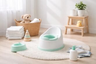 Bili és játékok a gyerekszobában, szobatisztaságra szoktatáshoz.